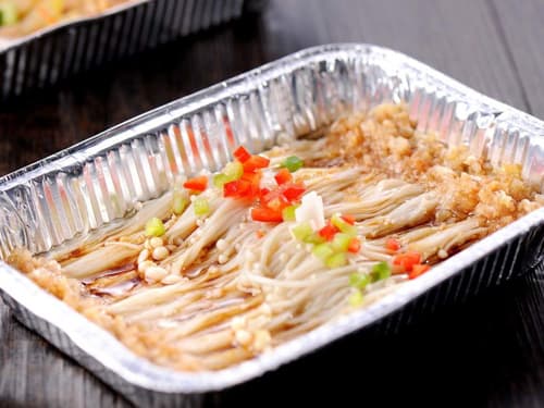 凤凰锡纸烤金针菇
